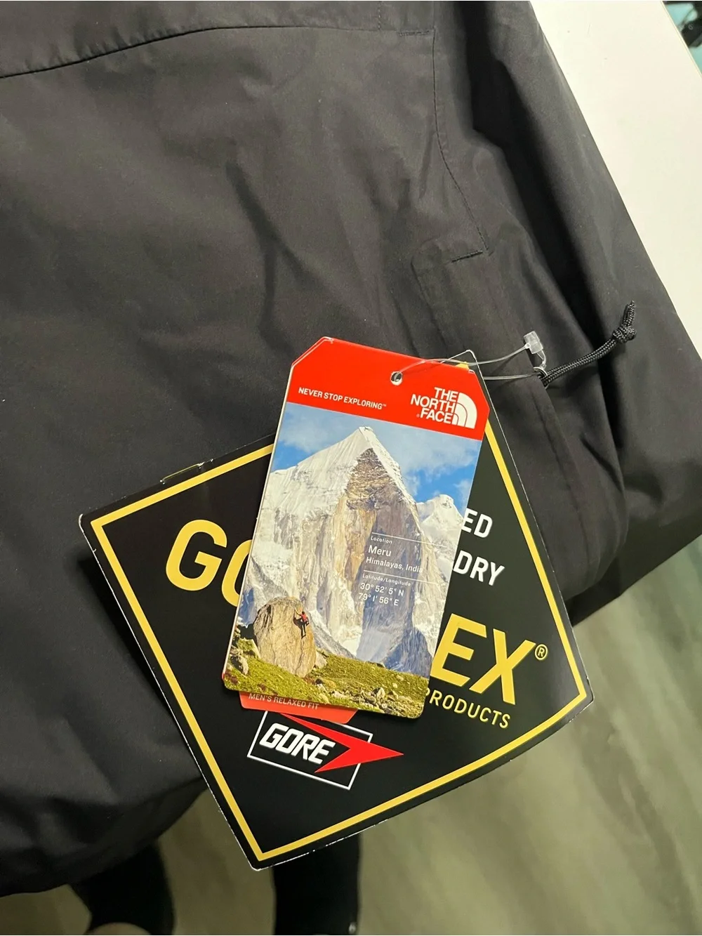 The North Face Black Men's Waterproof Hooded Rain Jacket
